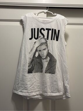 Justin Bieber tank top, size L